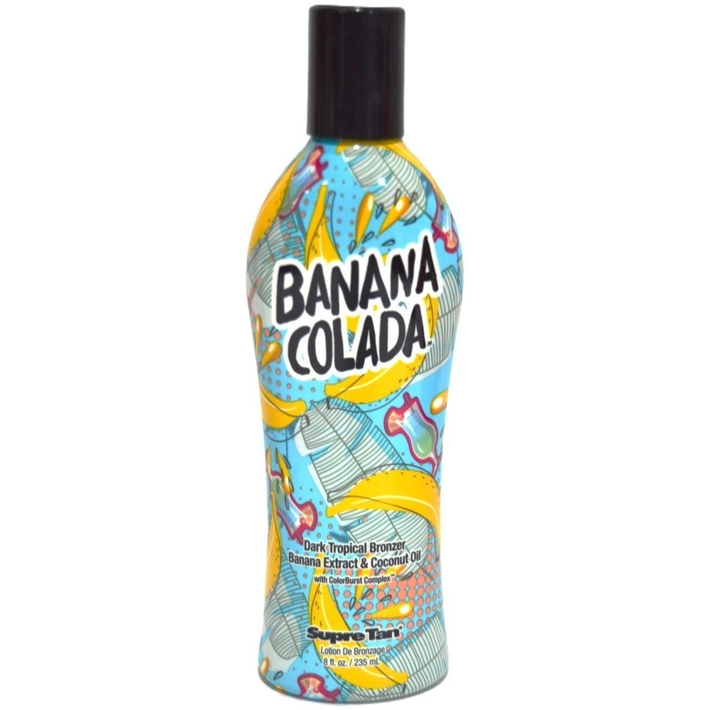 Supre Tan Banana Colada Dark Tropical Bronzer Tanning Lotion 8oz 235mL
